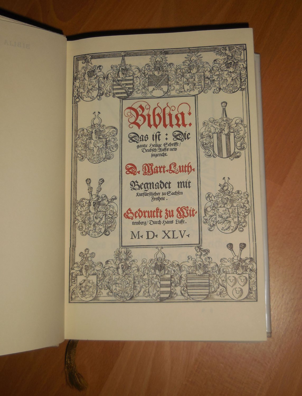 送料無料/即納 BIBLIA GERMANICA 1545 Martin Luthers - 本